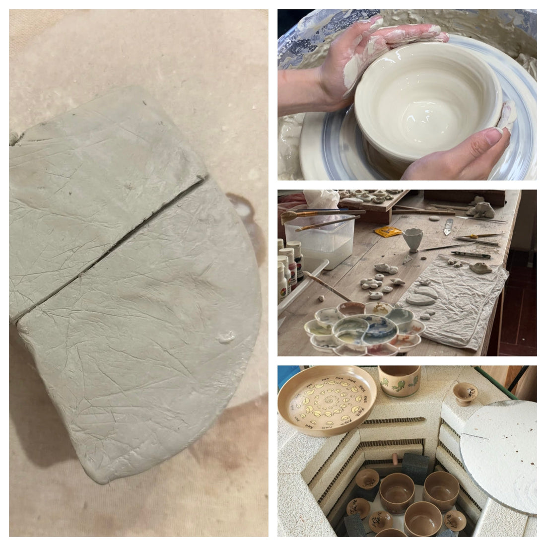 From clay to ceramic.