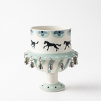 Flying  Horse – Handcrafted Ceramic Spinner Goblet