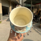 Vintage Butterfly – Handcrafted Ceramic Spinner Goblet