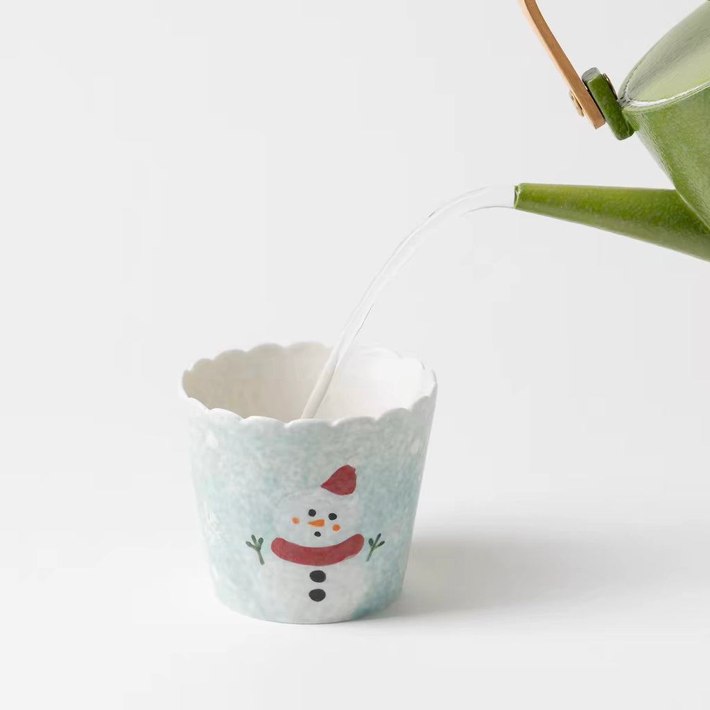 Christmas Snowman – Handcrafted Ceramic Mug